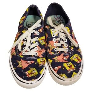 Vans SpongeBob‎ Patrick Navy Shoes Women's 8/ Mens Sz 6.5 Lace Up
